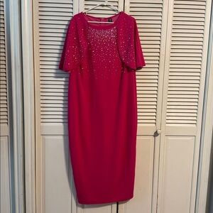 SHEIN Curve Vibrant Pink Dres